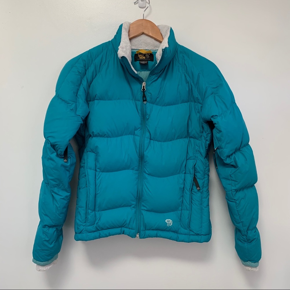 Mountain Hardwear Blue puffy down jacket small